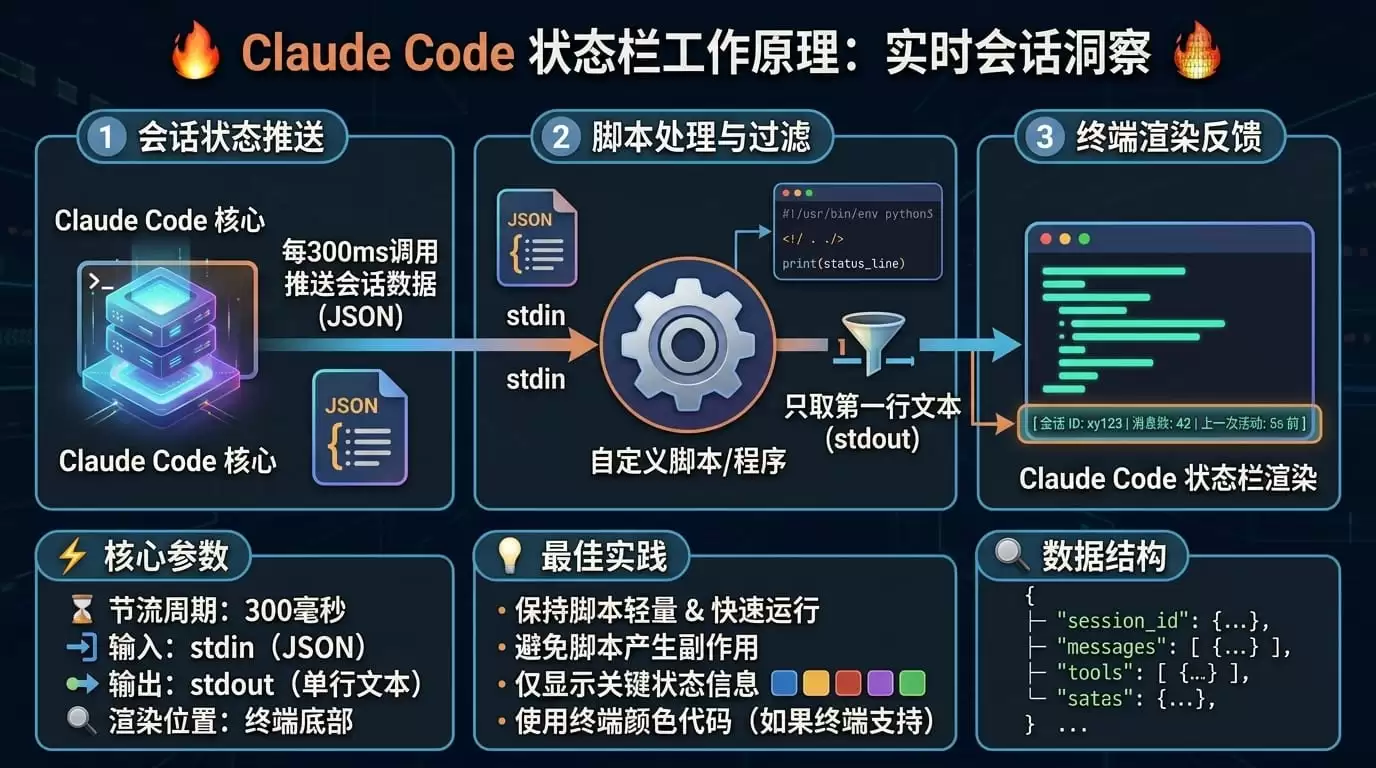 Claude Code 状态栏完整教程:一段提示词装好你的 AI 驾驶舱