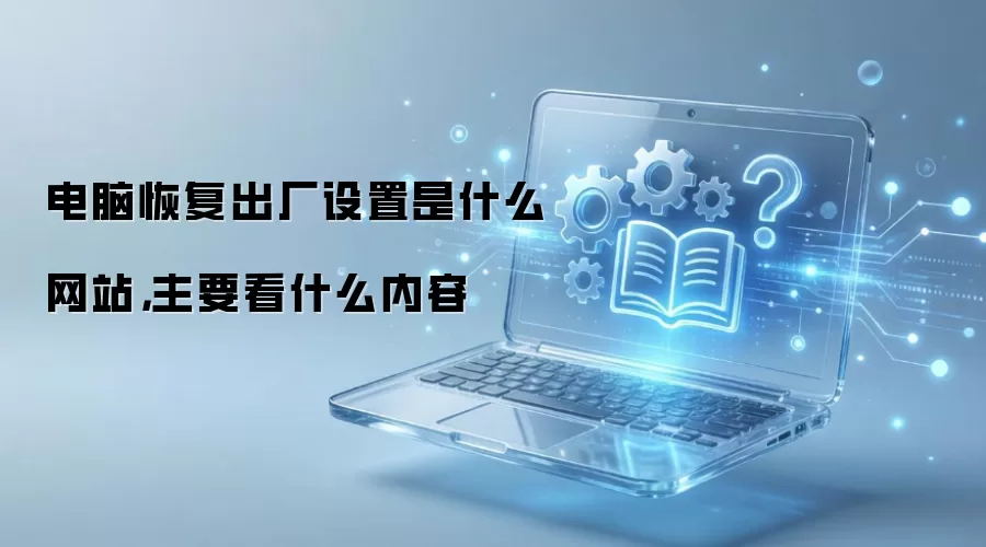 电脑恢复出厂设置是什么网站,主要看什么内容