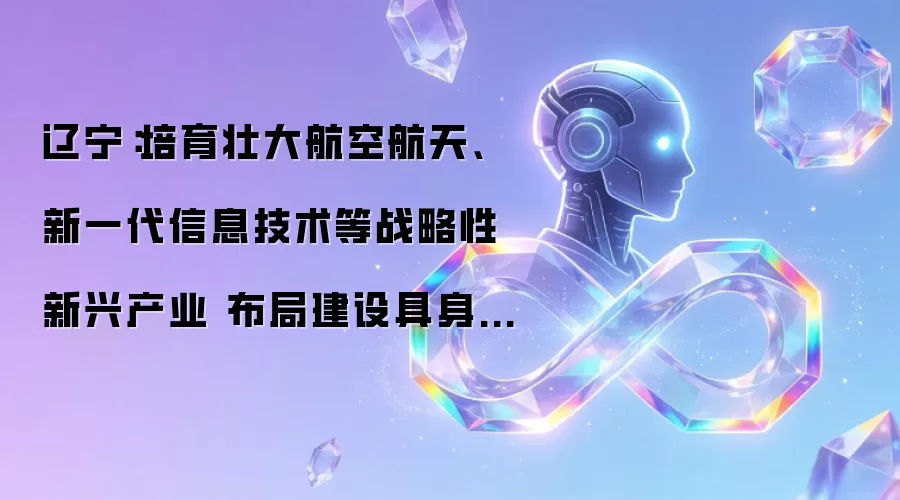 辽宁：培育壮大航空航天、新一代信息技术等战略性新兴产业 布局建设具身智能等未来产业