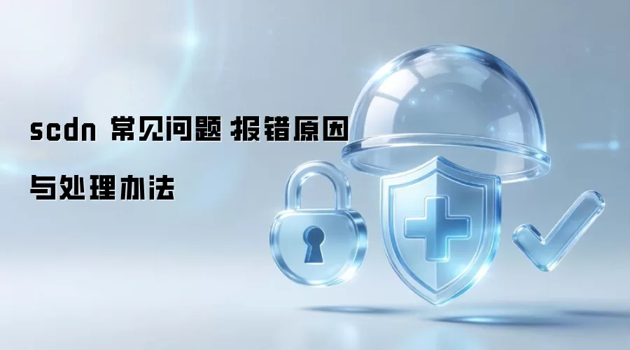 scdn 常见问题:报错原因与处理办法