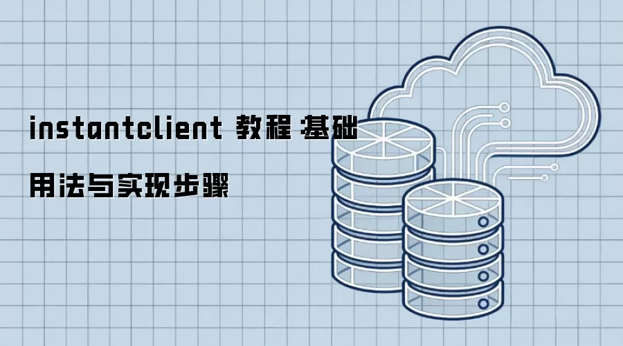 instantclient 教程:基础用法与实现步骤