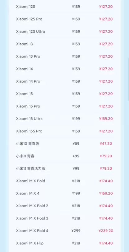 47.2元起！小米6月8折换电池来了：101款手机满血复活 规模史无前例