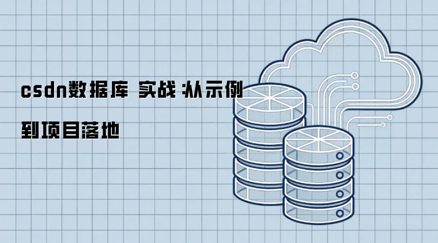 csdn数据库 实战：从示例到项目落地