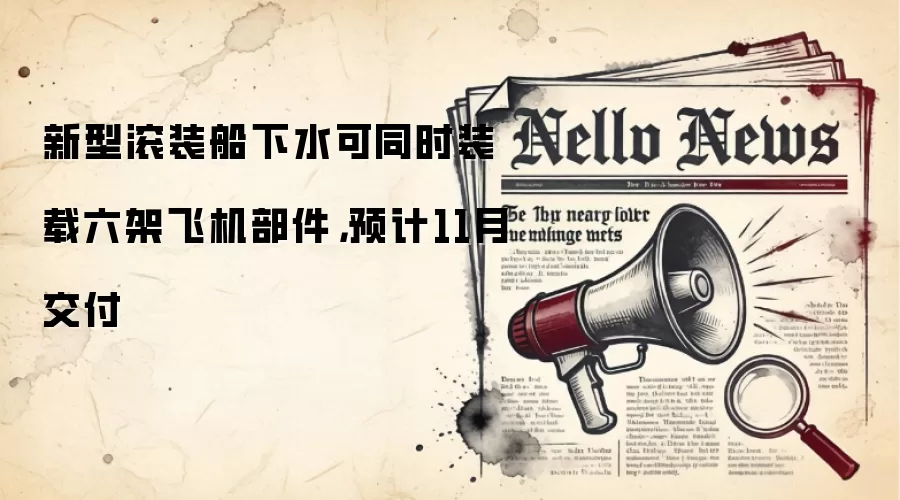新型滚装船下水可同时装载六架飞机部件，预计11月交付