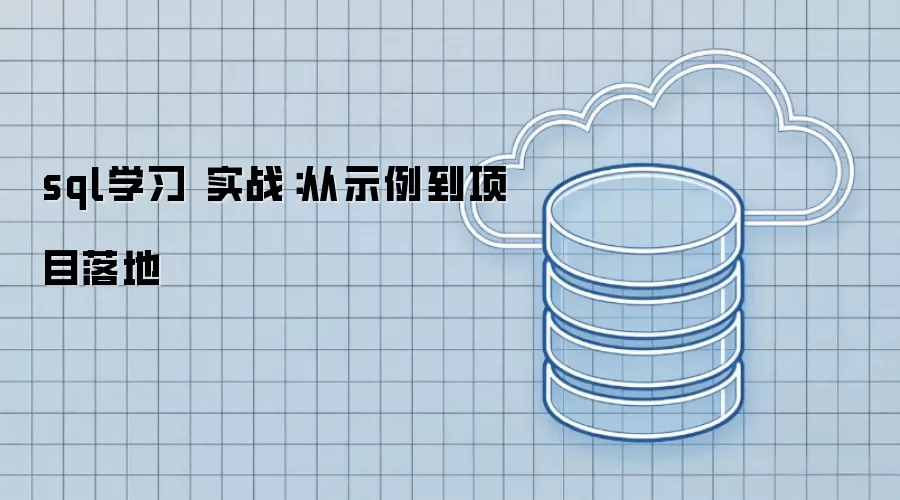 sql学习 实战:从示例到项目落地