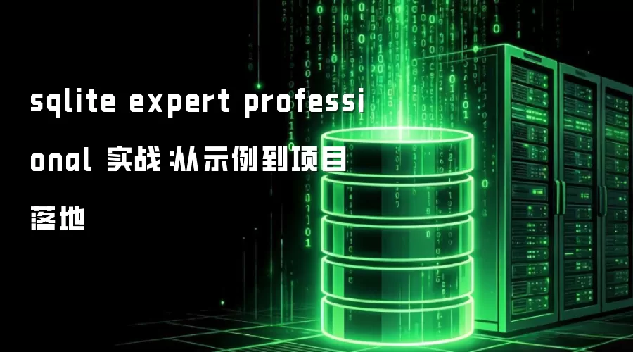 sqlite expert professional 实战:从示例到项目落地
