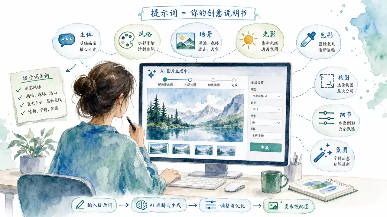 AI 图片与视频生成指南:从提示词到成片的完整工作流