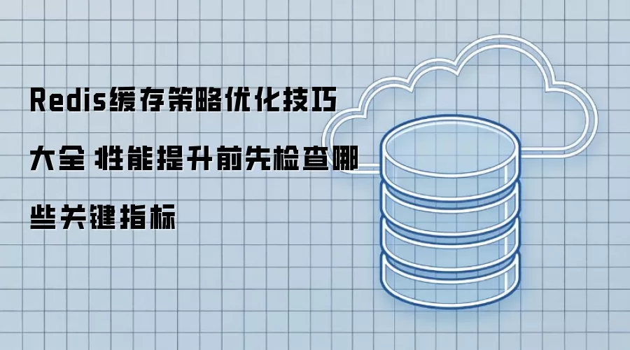 Redis缓存策略优化技巧大全：性能提升前先检查哪些关键指标