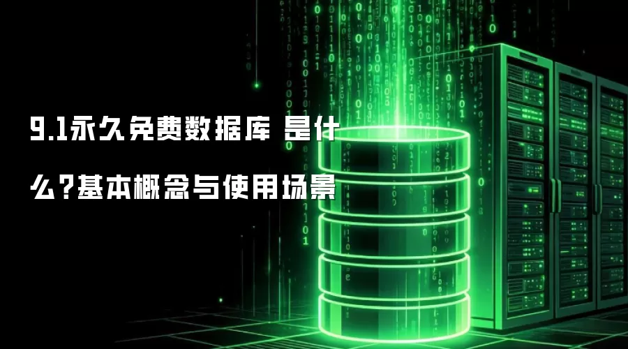 9.1永久免费数据库 是什么?基本概念与使用场景