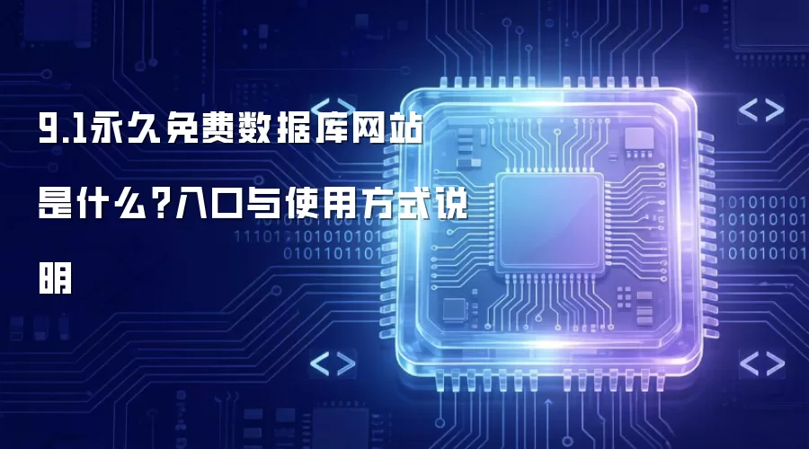9.1永久免费数据库网站 是什么?入口与使用方式说明