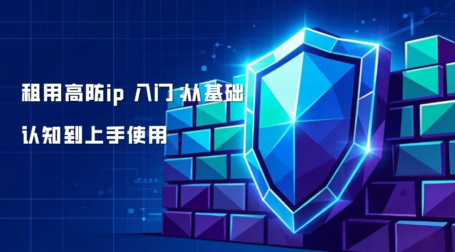 租用高防ip 入门:从基础认知到上手使用