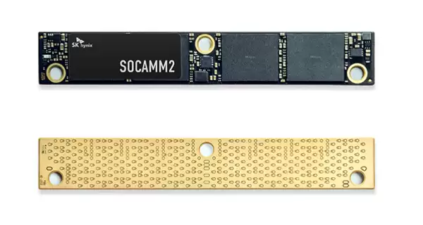 1cnm工艺加持！SK海力士量产192GB SOCAMM2内存模组：带宽翻倍能效提升超75%