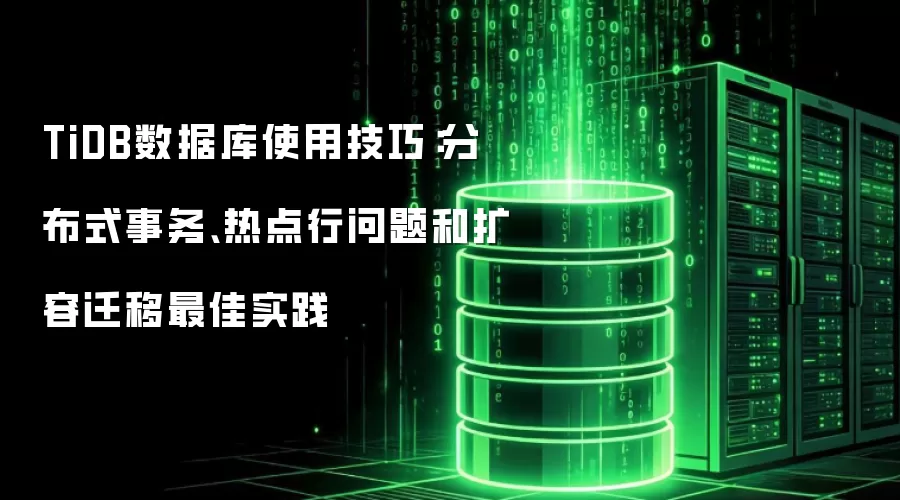 TiDB数据库使用技巧：分布式事务、热点行问题和扩容迁移最佳实践