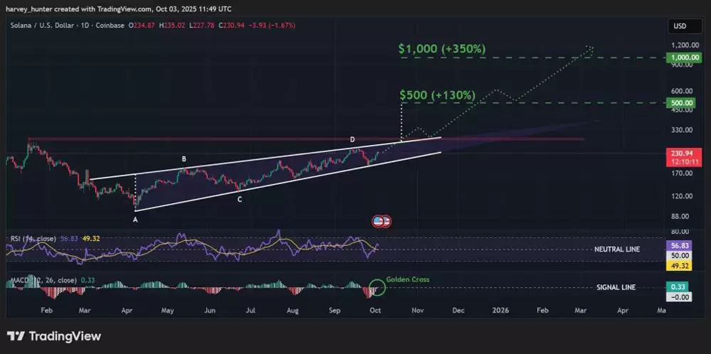 SOL 价格分析:$1000 目标获机构资金加持