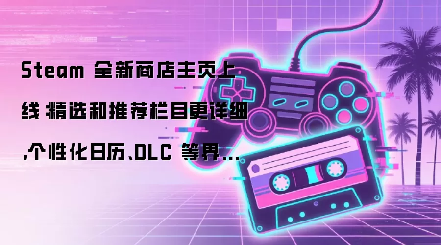 Steam 全新商店主页上线：精选和推荐栏目更详细，个性化日历、DLC 等界面焕新