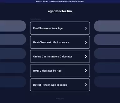 Age Detector