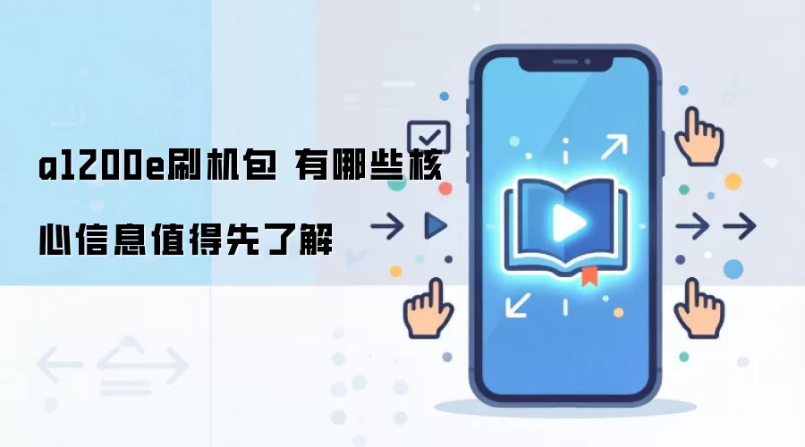 a1200e刷机包 有哪些核心信息值得先了解