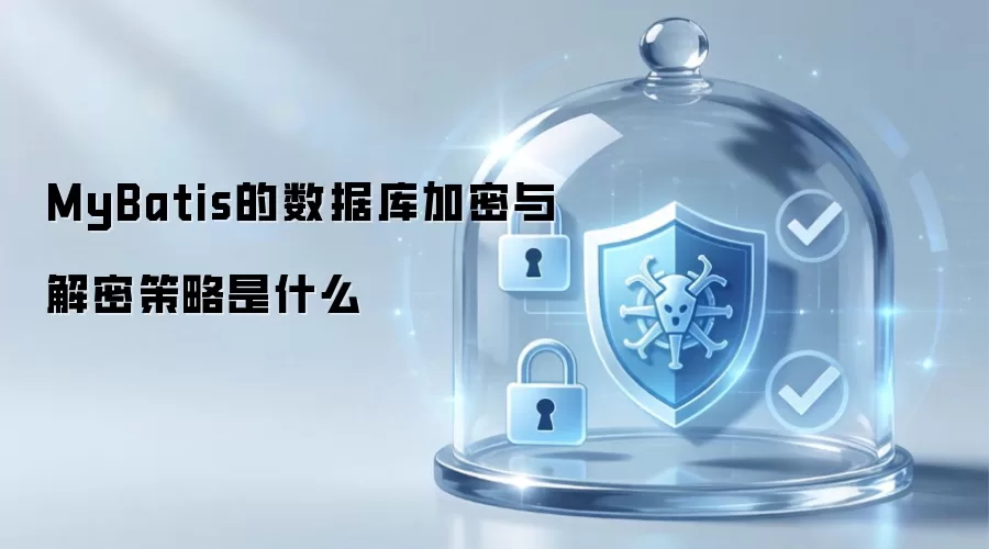 MyBatis的数据库加密与解密策略是什么