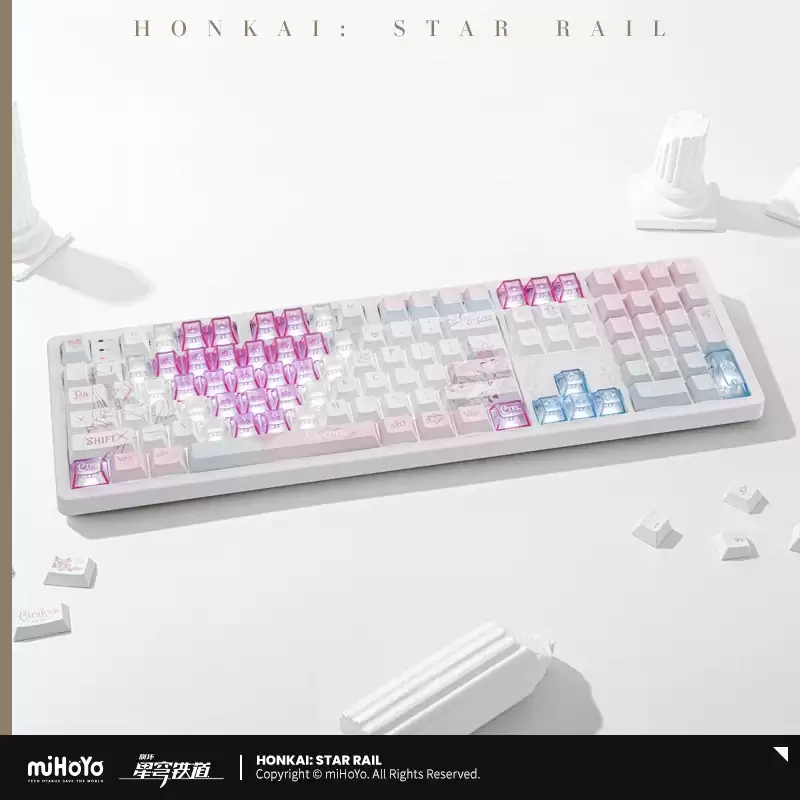 米哈游推出 808 元《崩坏：星穹铁道》昔涟定制机械键盘：108 键三模 + 双轴可选，8000mAh 电池