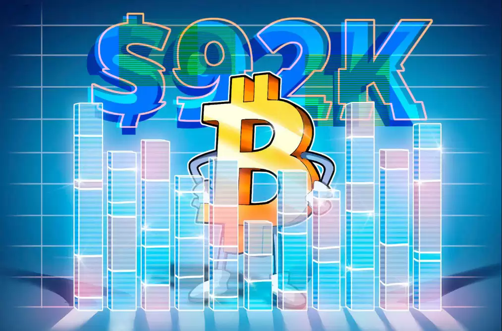 比特币短期持有者成本基础升至9.2万美元,形成关键技术共振