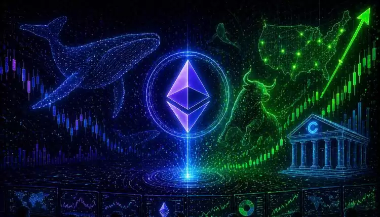 以太坊Coinbase溢价指数与价格走势对比图表