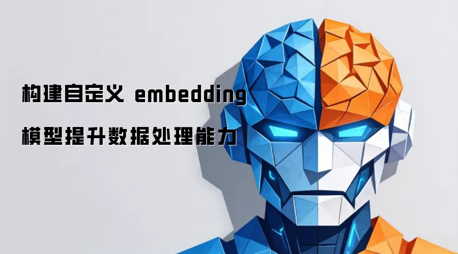 构建自定义 embedding 模型提升数据处理能力