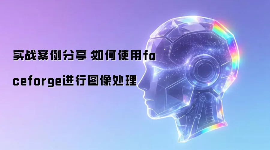 实战案例分享：如何使用faceforge进行图像处理