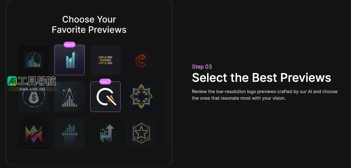 MakeLogoAI 用AI生成商标，打造独特的品牌LOGO标识