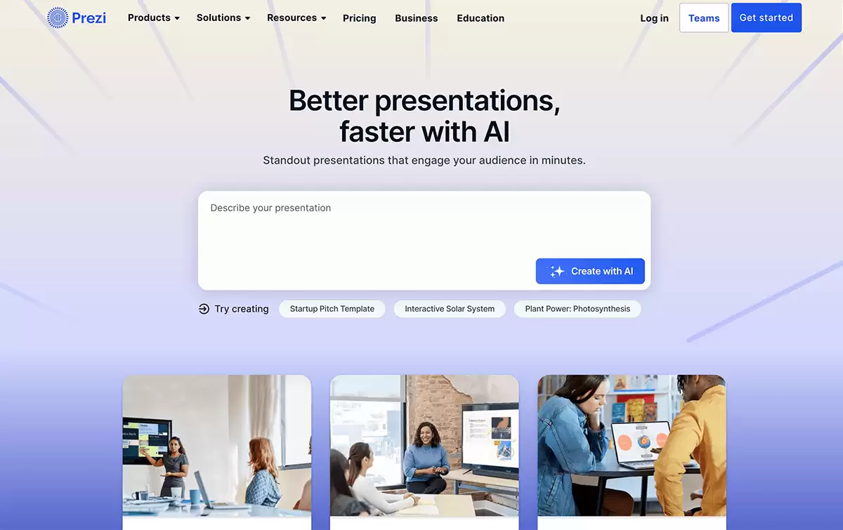 Prezi-一款基于AI技术的PPT演示文稿制作工具
