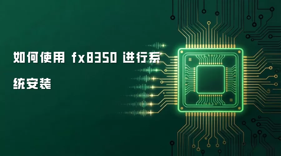 如何使用 fx8350 进行系统安装