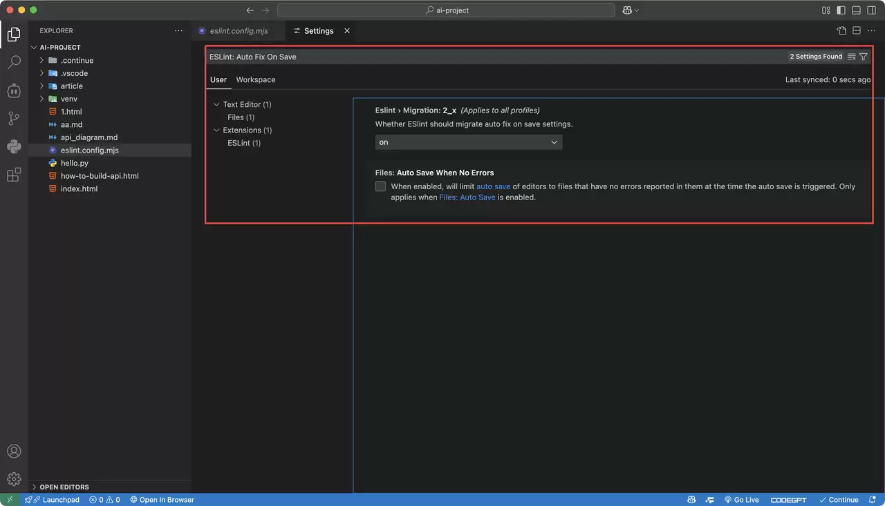 VSCode ESLint 配置：让你的代码更规范也更省心