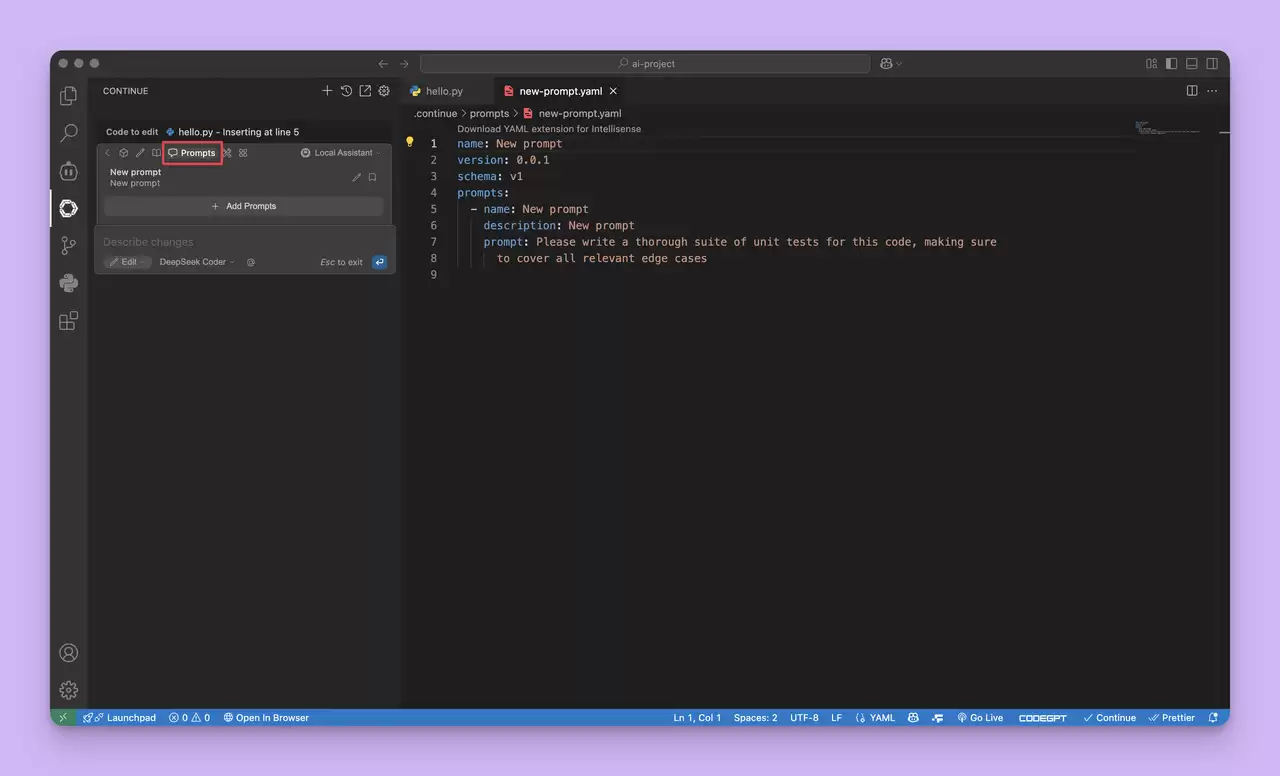 VSCode Continue 使用教程：让 AI 编程更高效