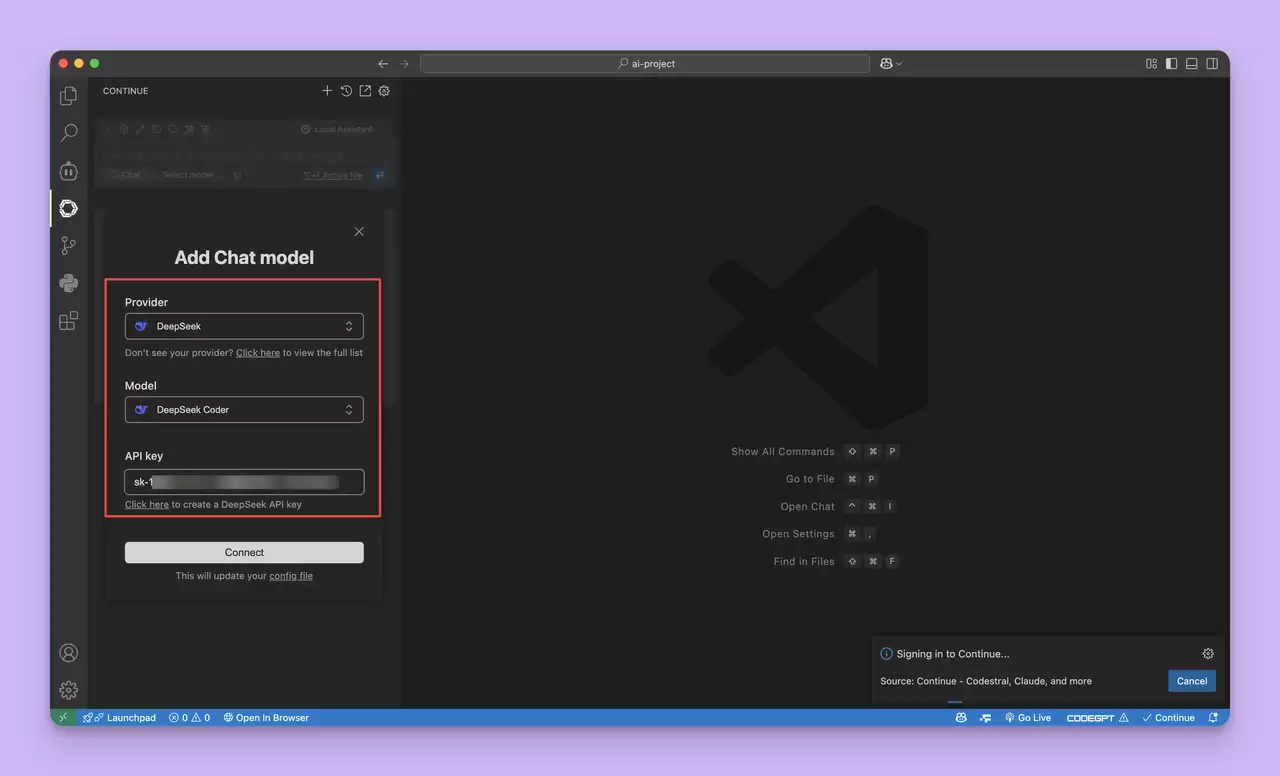 VSCode Continue 使用教程：让 AI 编程更高效