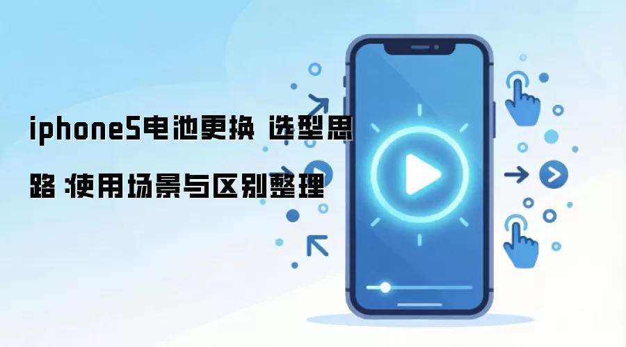 iphone5电池更换 选型思路:使用场景与区别整理