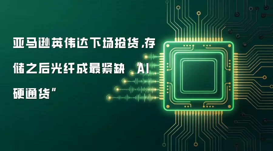 亚马逊英伟达下场抢货，存储之后光纤成最紧缺 “AI硬通货”