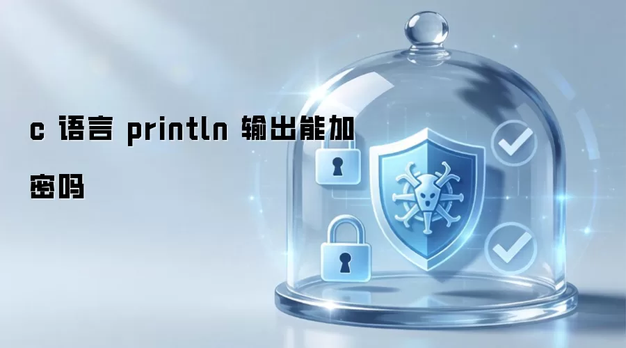 c 语言 println 输出能加密吗