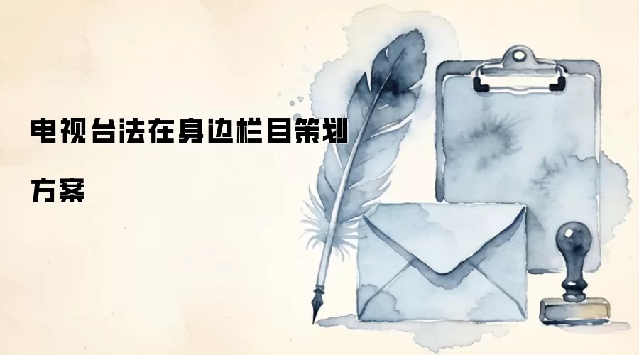 电视台法在身边栏目策划方案