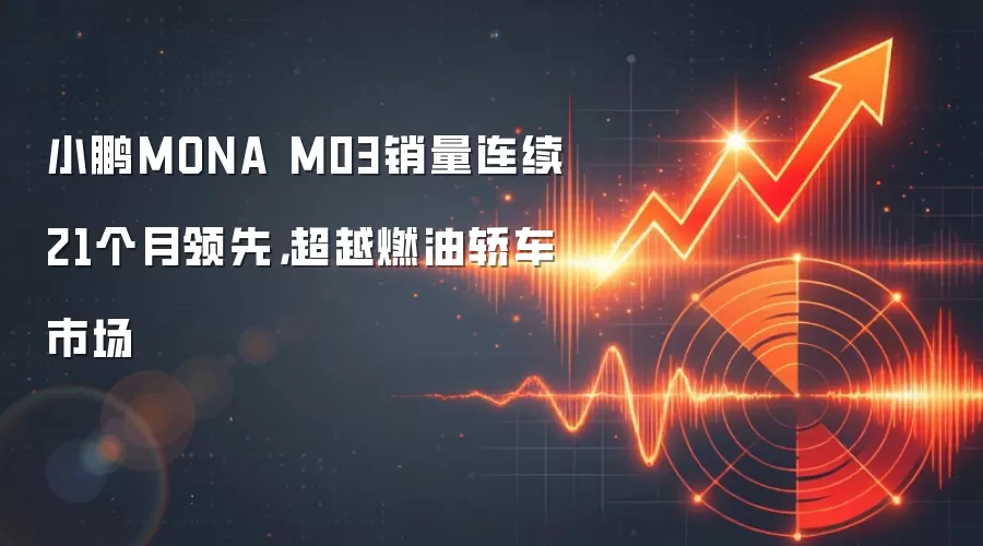 小鹏MONA M03销量连续21个月领先，超越燃油轿车市场