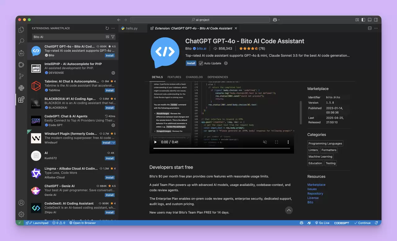 2026 年 10 款好用的 VSCode 代码补全插件推荐