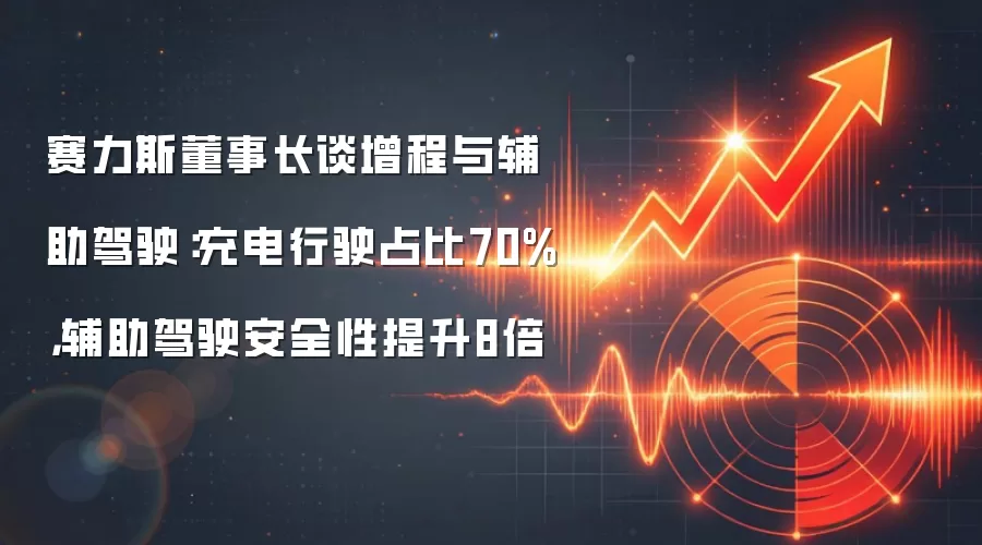 赛力斯董事长谈增程与辅助驾驶:充电行驶占比70%,辅助驾驶安全性提升8倍