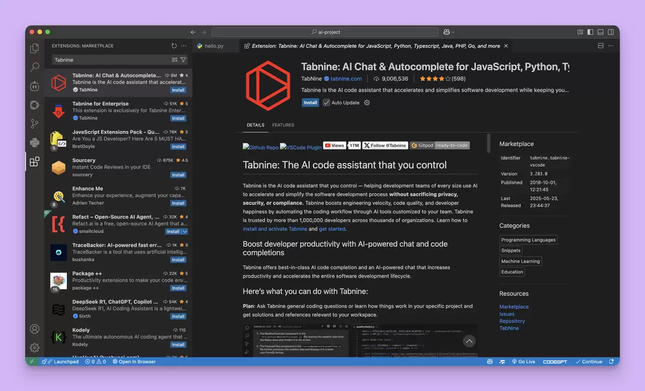 2026 年 10 款好用的 VSCode 代码补全插件推荐