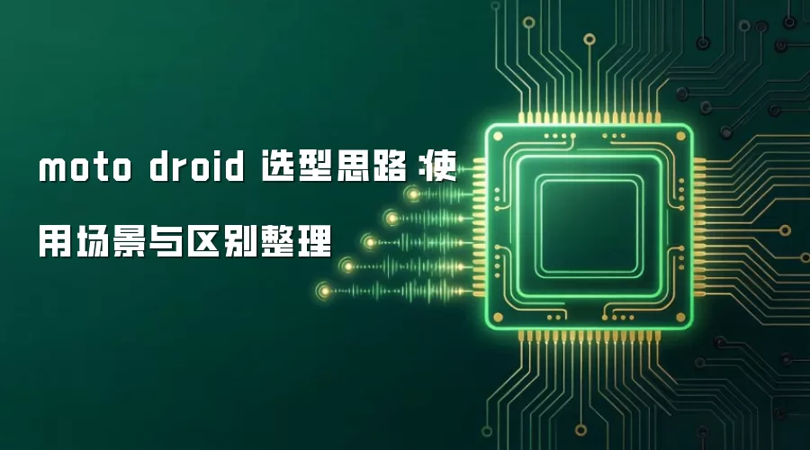 moto droid 选型思路：使用场景与区别整理