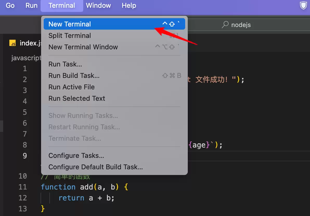 如何在 VSCode 中运行 Ja vascript（JS） 文件？