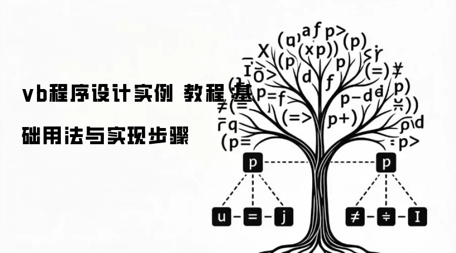 vb程序设计实例 教程:基础用法与实现步骤