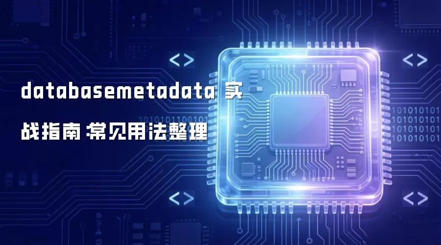 databasemetadata 实战指南：常见用法整理