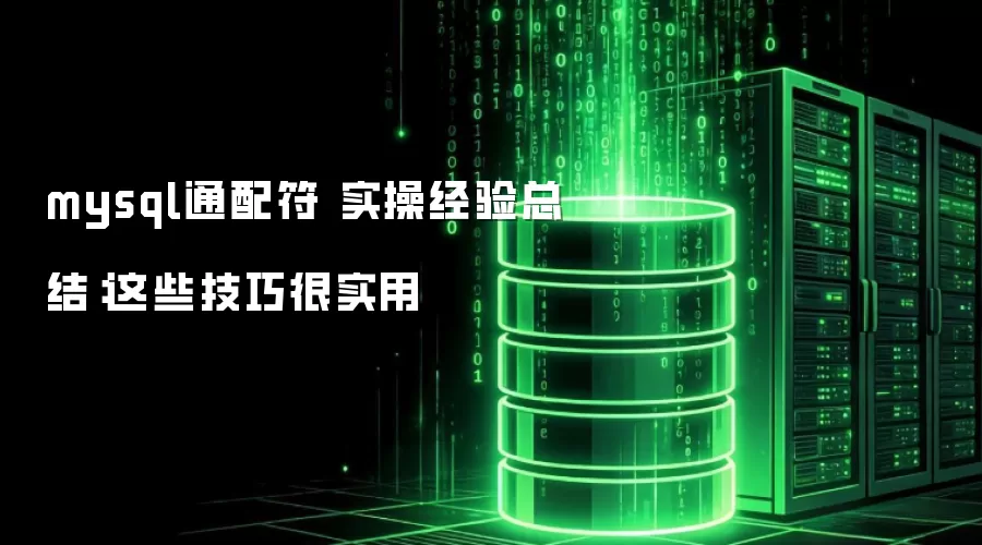 mysql通配符 实操经验总结：这些技巧很实用