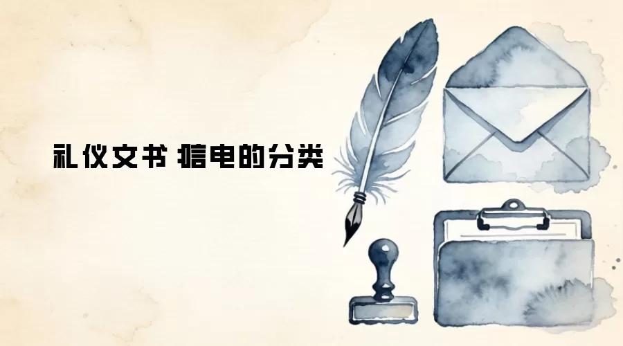礼仪文书:唁电的分类