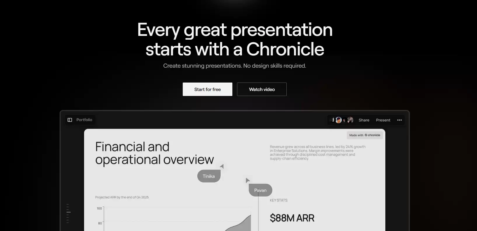 Chronicle-基于人工智能的现代化演示工具