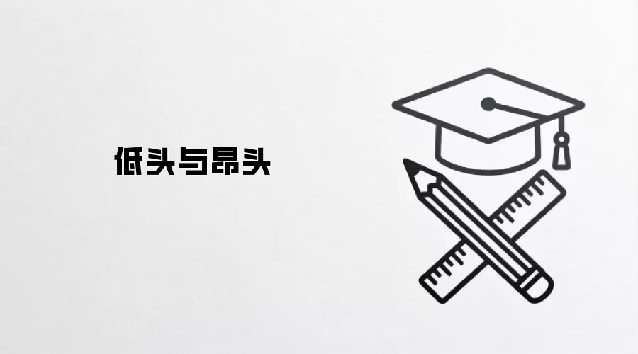 低头与昂头