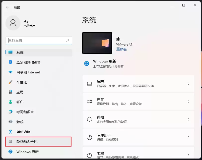 隐私和安全性